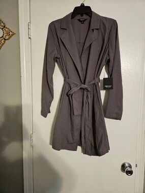 NEW WITH TAG! $72 Retail! Vera Wang Size Small S Gray lightweight Blazer lot6389